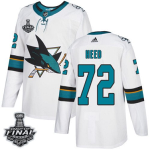 Sharks #72 Tim Heed Weiß 2019 Stanley Cup Final Stitched